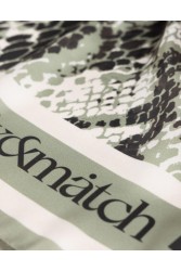 MIX AND MATCH Scarf Olive Snake Πράσινο Μαντήλι